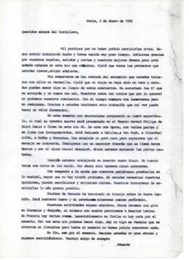 Comentarios de Eduardo Carrasco a Grupo Cordillera sobre noticias de Quilapayún